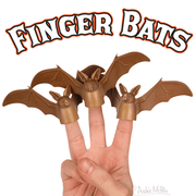 Finger Puppets Novelty Finger Bats (3 pack)
