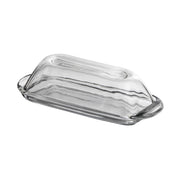 Presence Butter Dish with Cover, 3.25" x 7.5" x 2" by Kiss the Cook