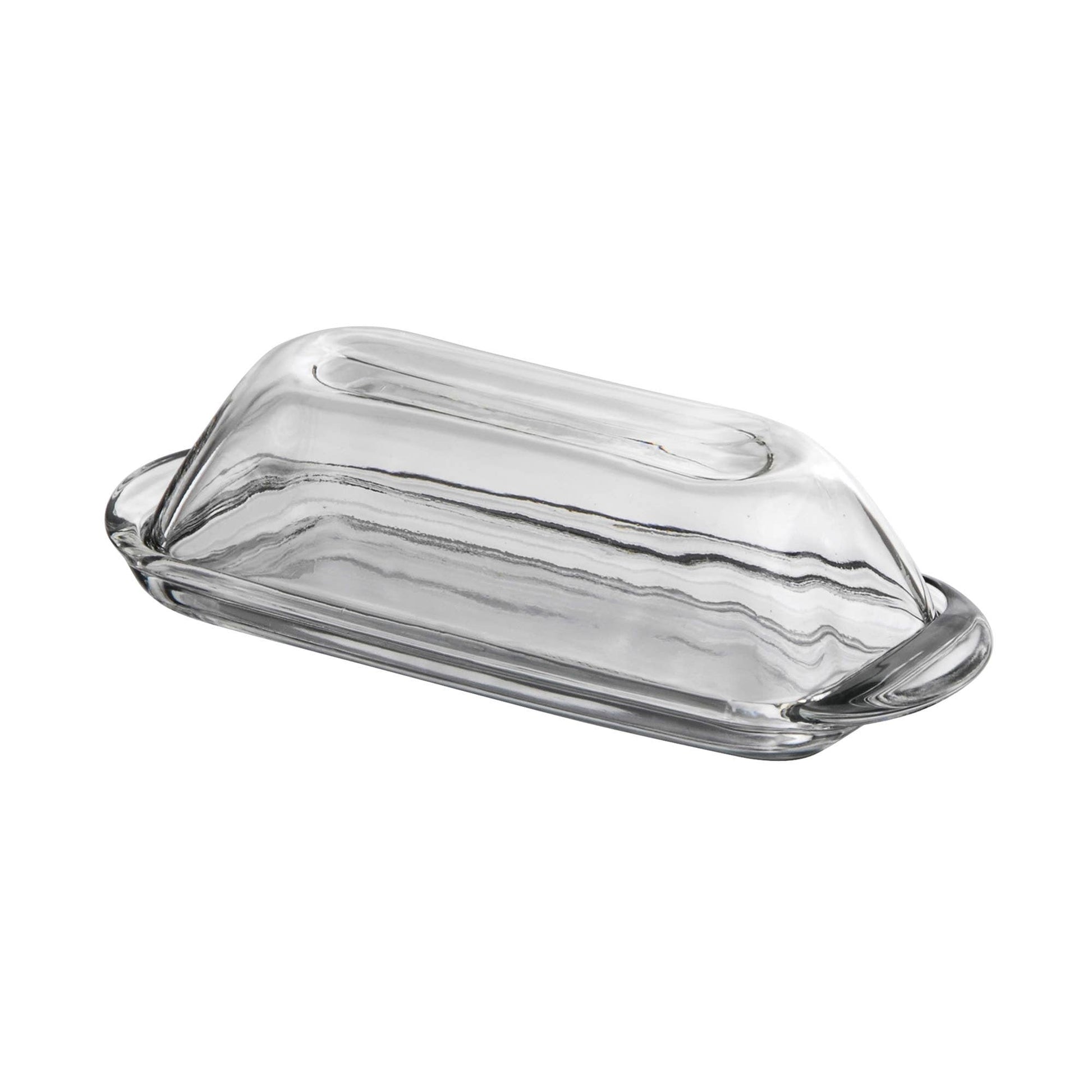 Presence Butter Dish with Cover, 3.25" x 7.5" x 2" by Kiss the Cook