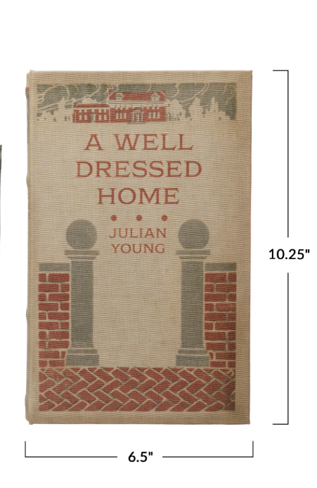 Book Storage Box Large "A Well Dressed Home" by Homeportonline