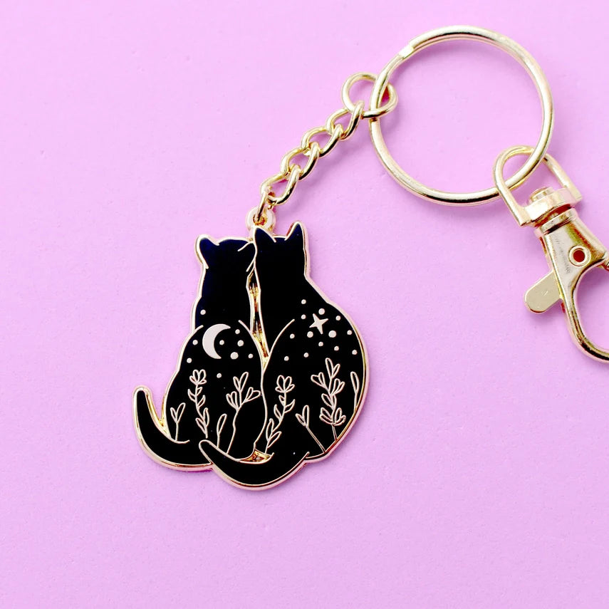 Glitter Punk Enamel Key Chains