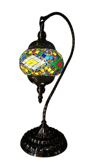 Mosaic Lamp Half Heart #13 by Homeportonline