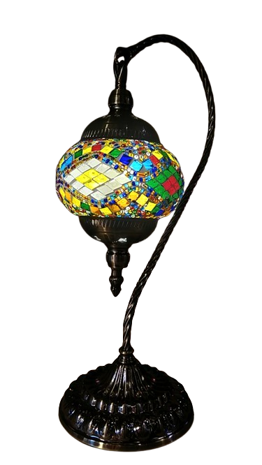 Mosaic Lamp Half Heart #13 by Homeportonline
