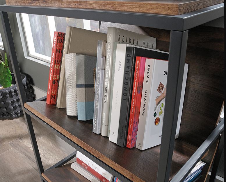 Nova Loft Storage Three Shelf Grand Walnut Finish by Homeportonline