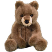 Douglas Lincoln Brown Bear Cub Plush Stuffed Animal  14  sitting