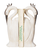 Bookends Resin Heron Shape Cream Color 10"h (Sold as Pair) by Homeportonline