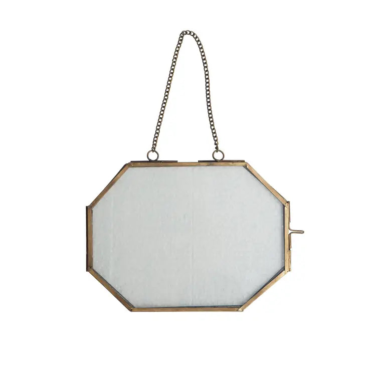 Hexagon Hanging Frame in Glass