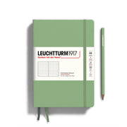 Notebooks - Medium (A5) Sage Hardcover Dotted by Homeportonline