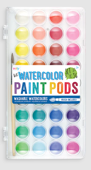 Lil' Watercolor Paint Pods Set of 36 by Homeportonline