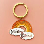 Sale!Fucking Over It Keychain