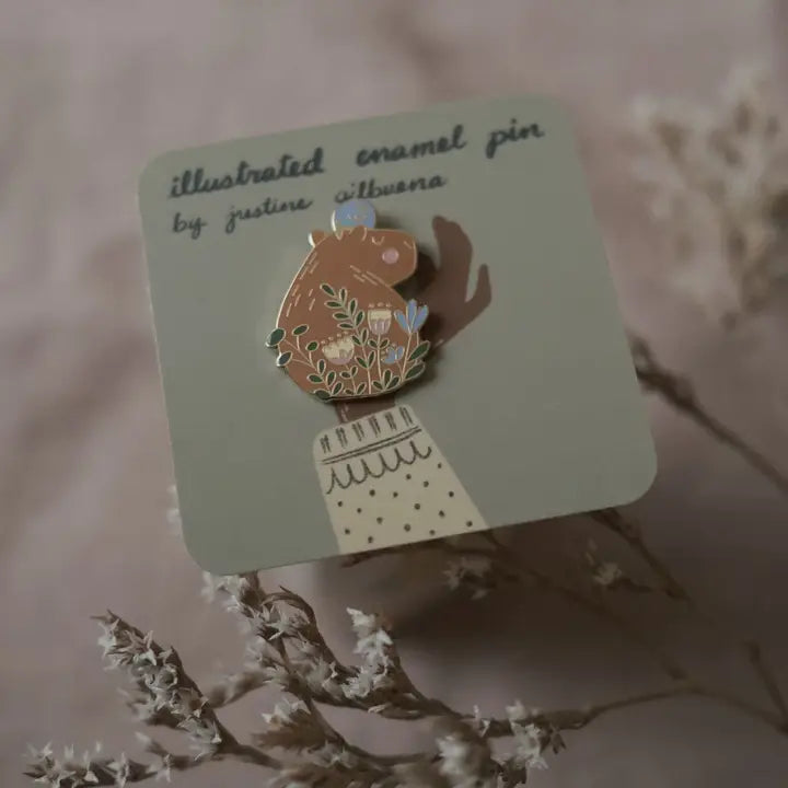 Enamel Pin (with Locking Clasp) by Justine Gilbuena
