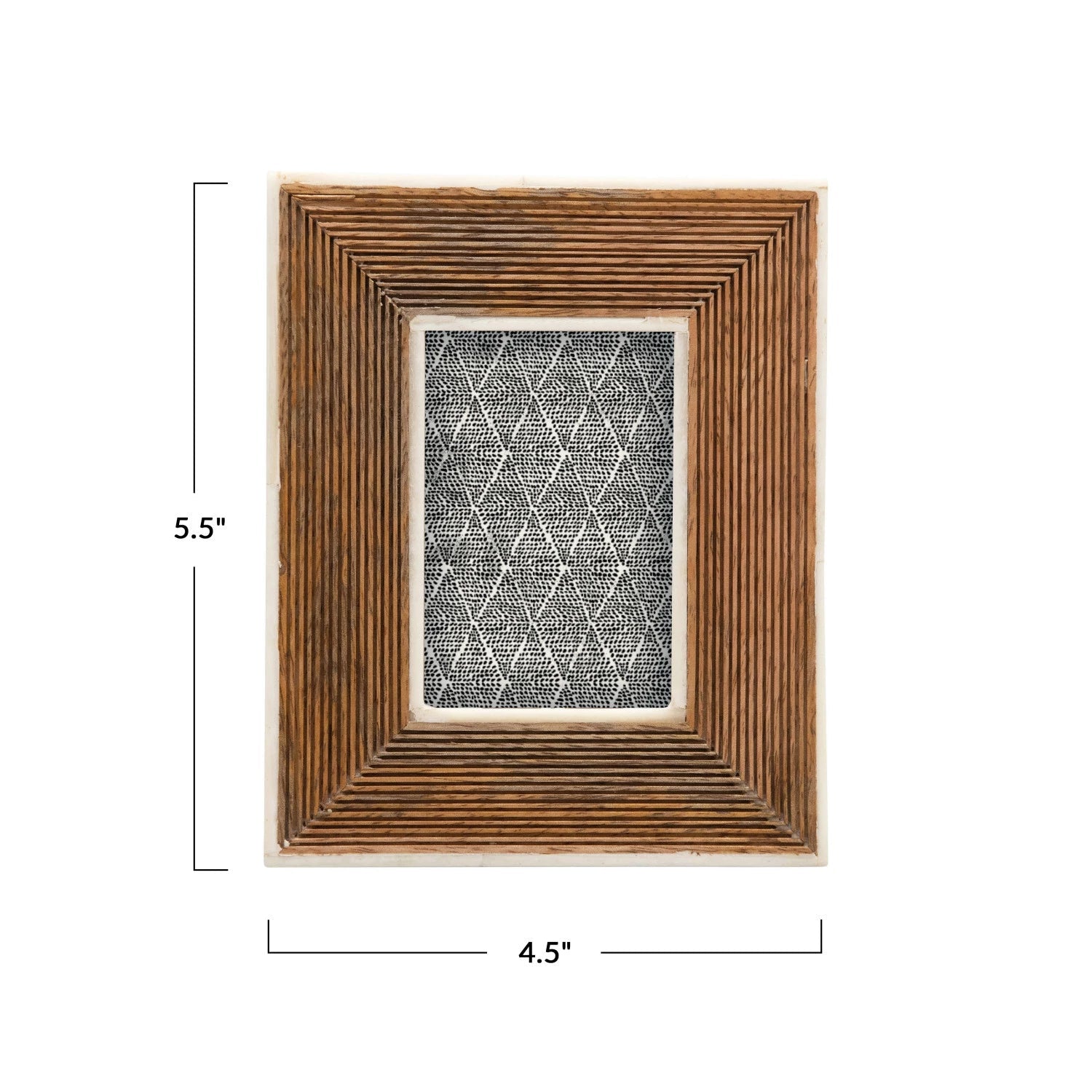 Frame Mango Wood & Bone Natural Holds 2.75"x 3.75" by Homeportonline