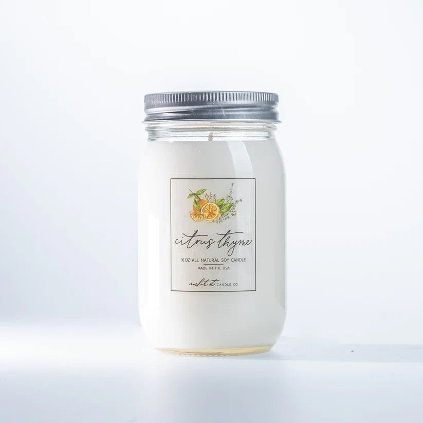 Soy Candle - 16oz - Citrus Thyme by Homeportonline