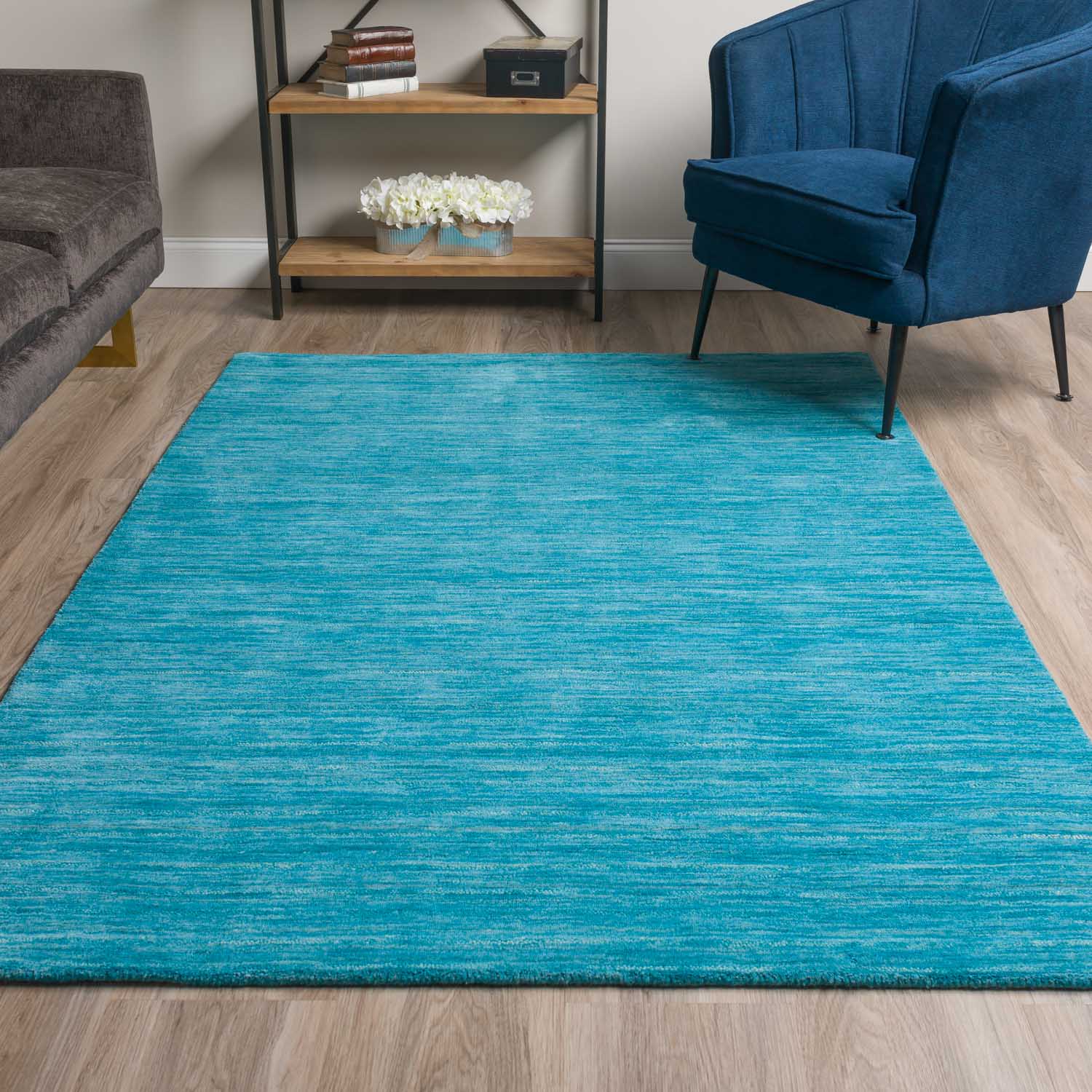 Rafia Rug Cobalt 3' 6"X 5'6" by Homeportonline