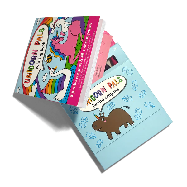 Carry Along! Coloring Book & Crayon Set Unicorn Pals by Homeportonline