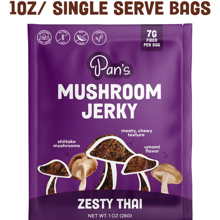 1oz Single Serve Pan's Mushroom Jerky