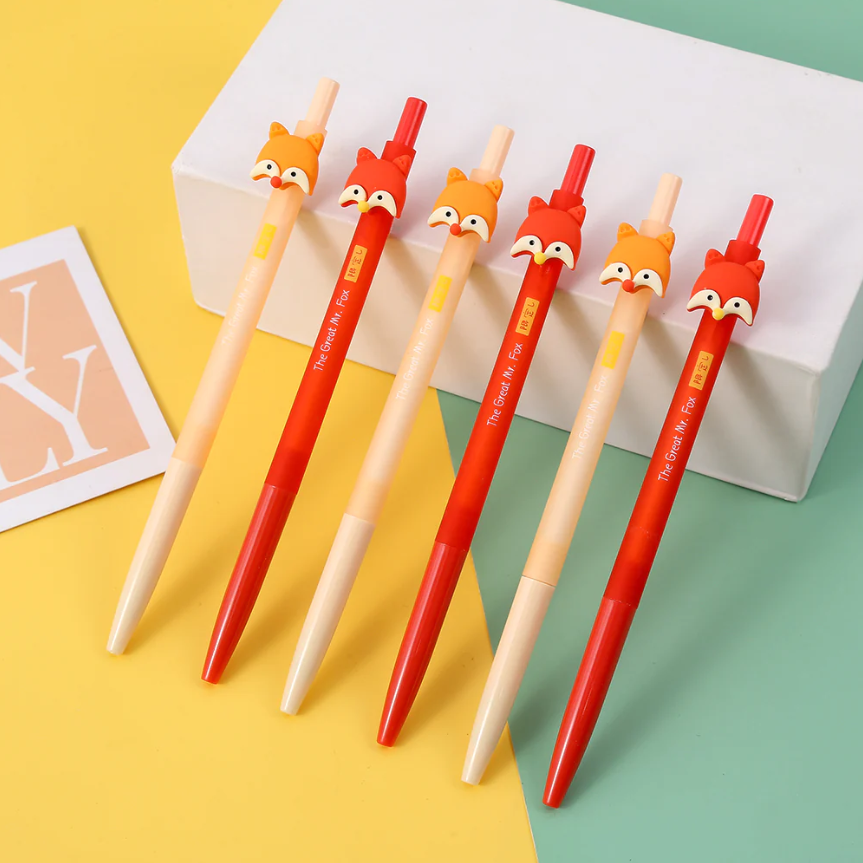 Gel Pen Fox Retractable (Sold Individually) by Homeportonline