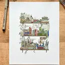 Lizzy Gass Giclee Shelves Prints (8x10)