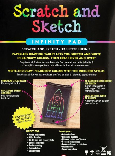 Scratch & Sketch Infinity Pad by Homeportonline