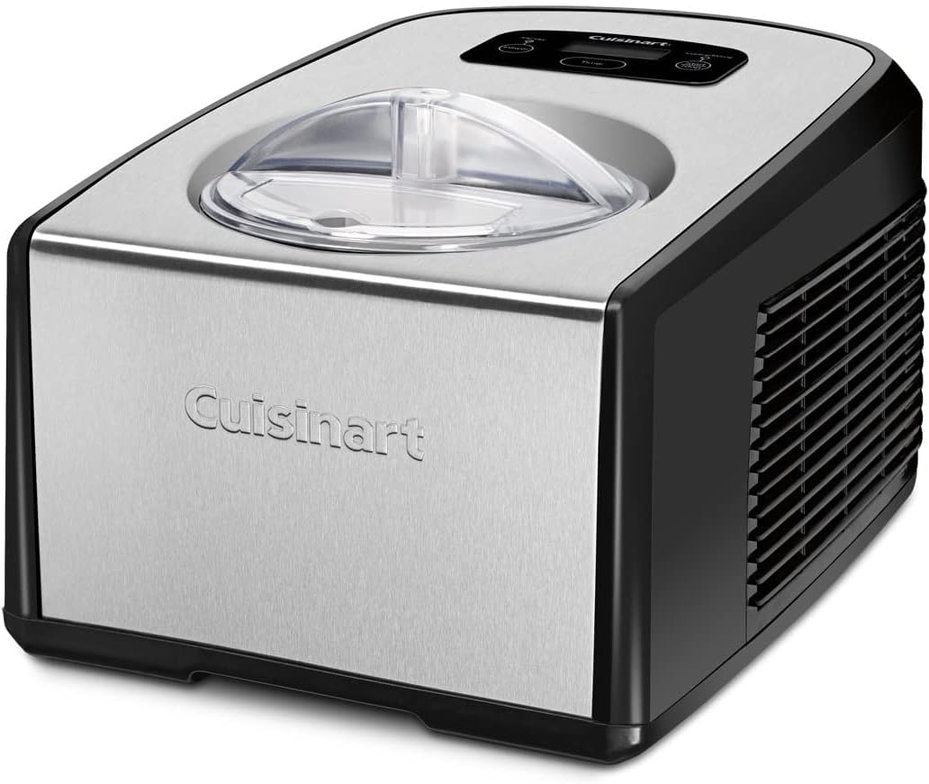 Electric Ice Cream & Gelato Maker - Brushed Chrome by Homeportonline