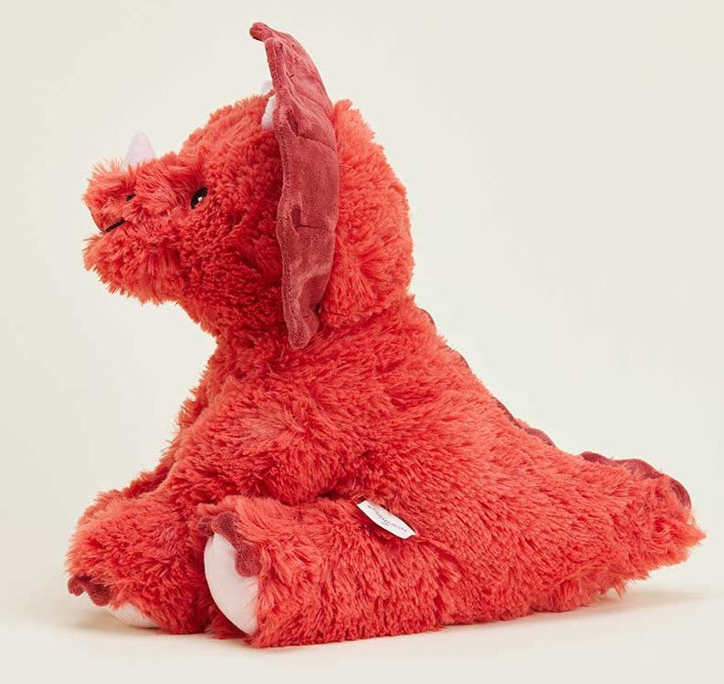 Warmies Dino Triceratops Coral Red by Homeportonline
