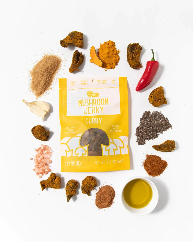 Pan's Mushroom Jerky: Curry by Wild Lark