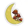 Moon & Mushroom Unite Sticker by Wild Lark