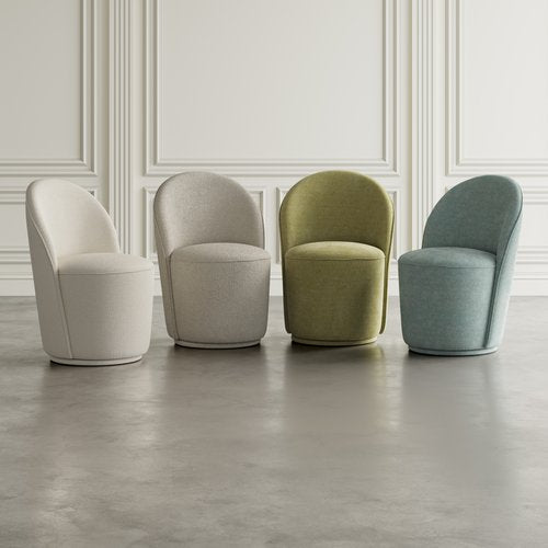 Urban Archive Landon Swivel Accent or Dining Chair Mist Blue by Homeportonline