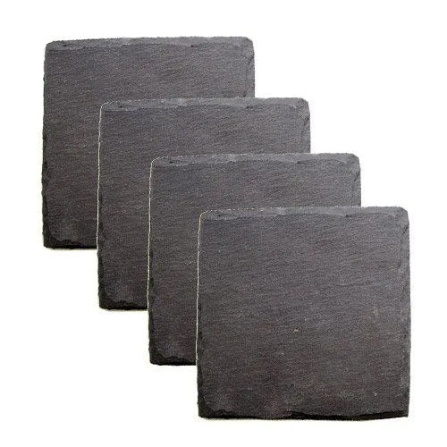 Square Slate Coasters by Homeportonline