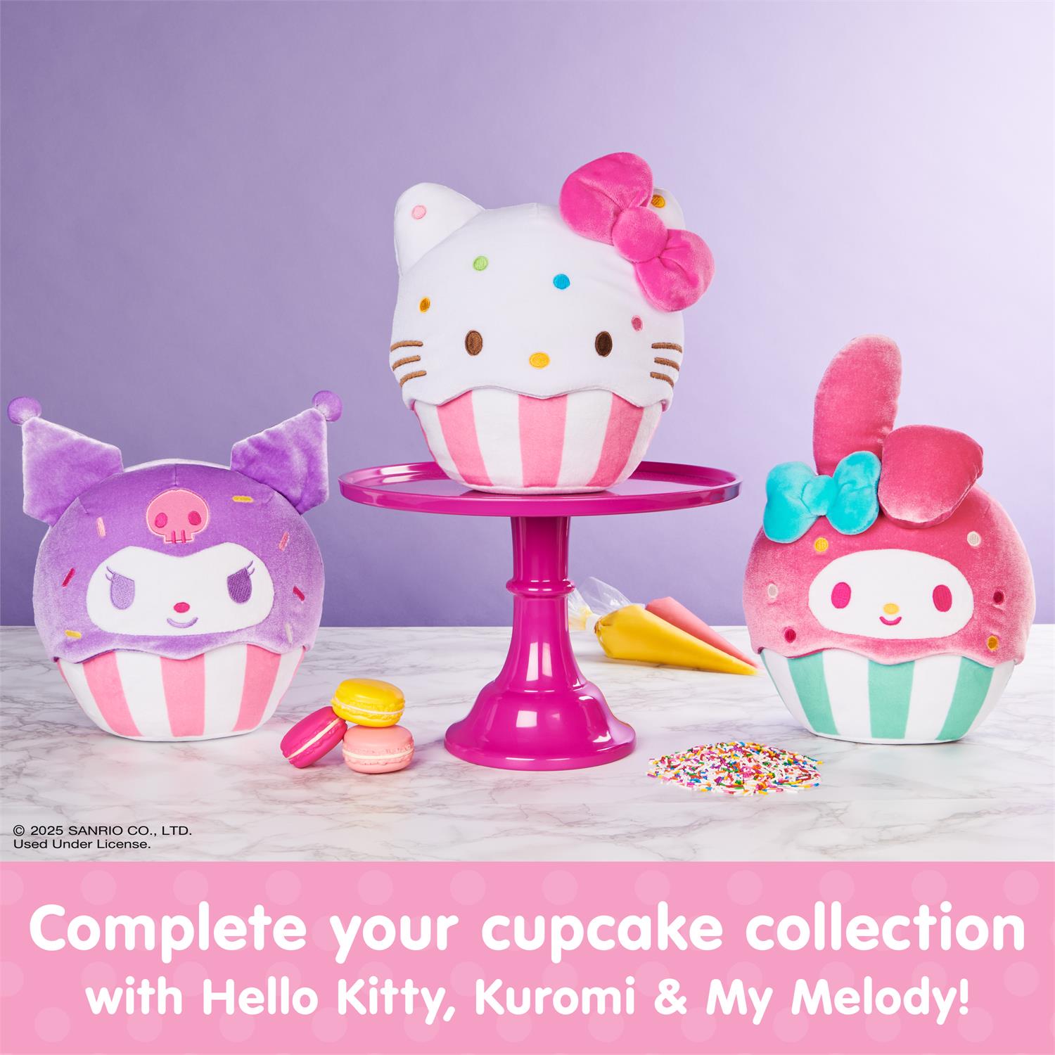 Plush Sanrio Hello Kitty My Melody Cupcake 8" by Homeportonline