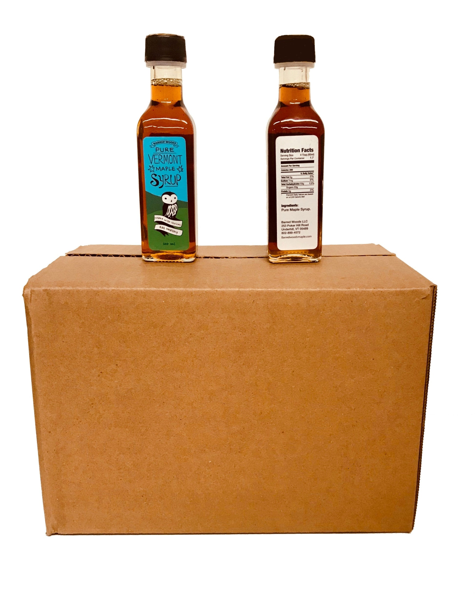 Case of 24 100ml Bottles, Perfect for Wedding Favors or to Say Thanks by Barred Woods Maple