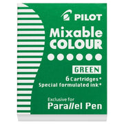 Pilot Parallel Pen Ink Refill  Green  6/Pkg.