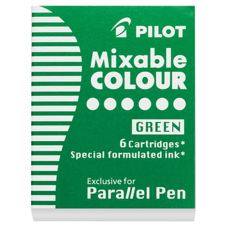 Pilot Parallel Pen Ink Refill  Green  6/Pkg.