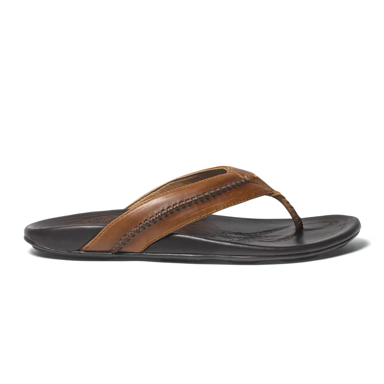 OluKai Mea Ola Men's Leather Sandals by Harbour Thread