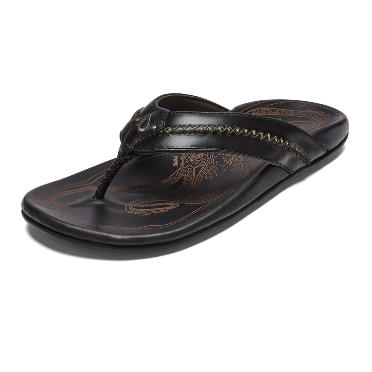 OluKai Mea Ola Men's Leather Sandals