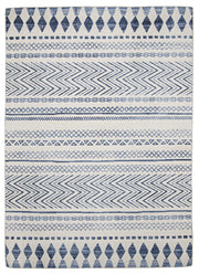 Outdoor Washable Marco Ivory and Blue Rug 5ft x 7ft by Homeportonline