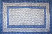 Tapestry Twin Size Rajasthan Print Buti Blue & White by Homeportonline