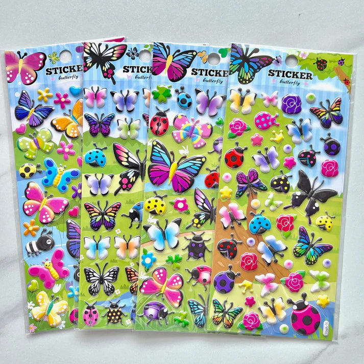 Stickers Puffy Butterfly by Homeportonline