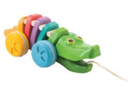 PlanToys Rainbow Alligator Pull-Along Toy