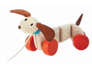 PlanToys Happy Puppy Pull-Along Toy