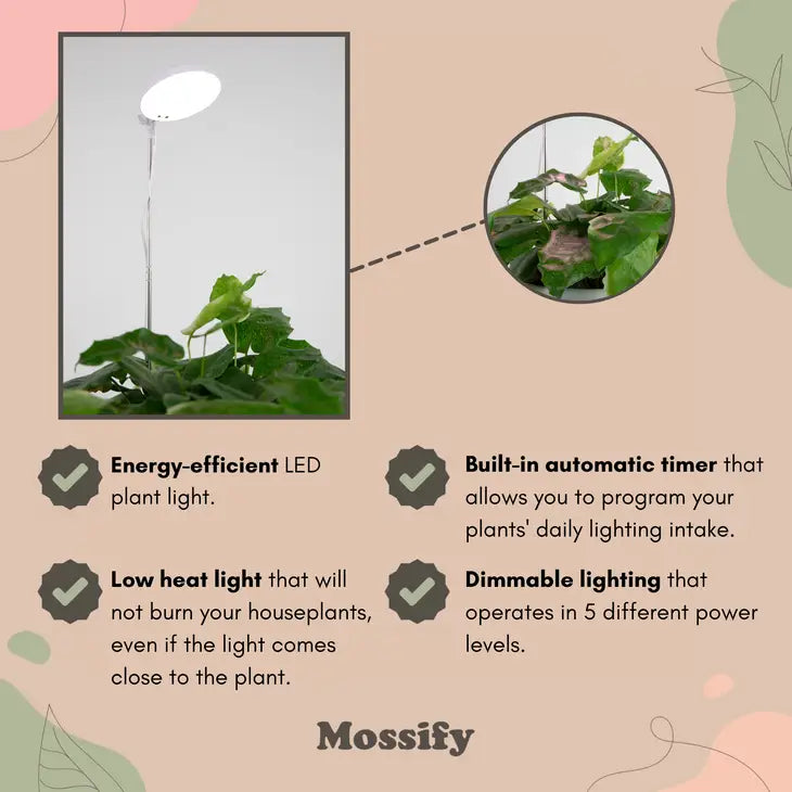 White Adjustable LED Plant Light