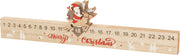 Advent Calendar - Printed Wooden Santa (Movable) by Homeportonline