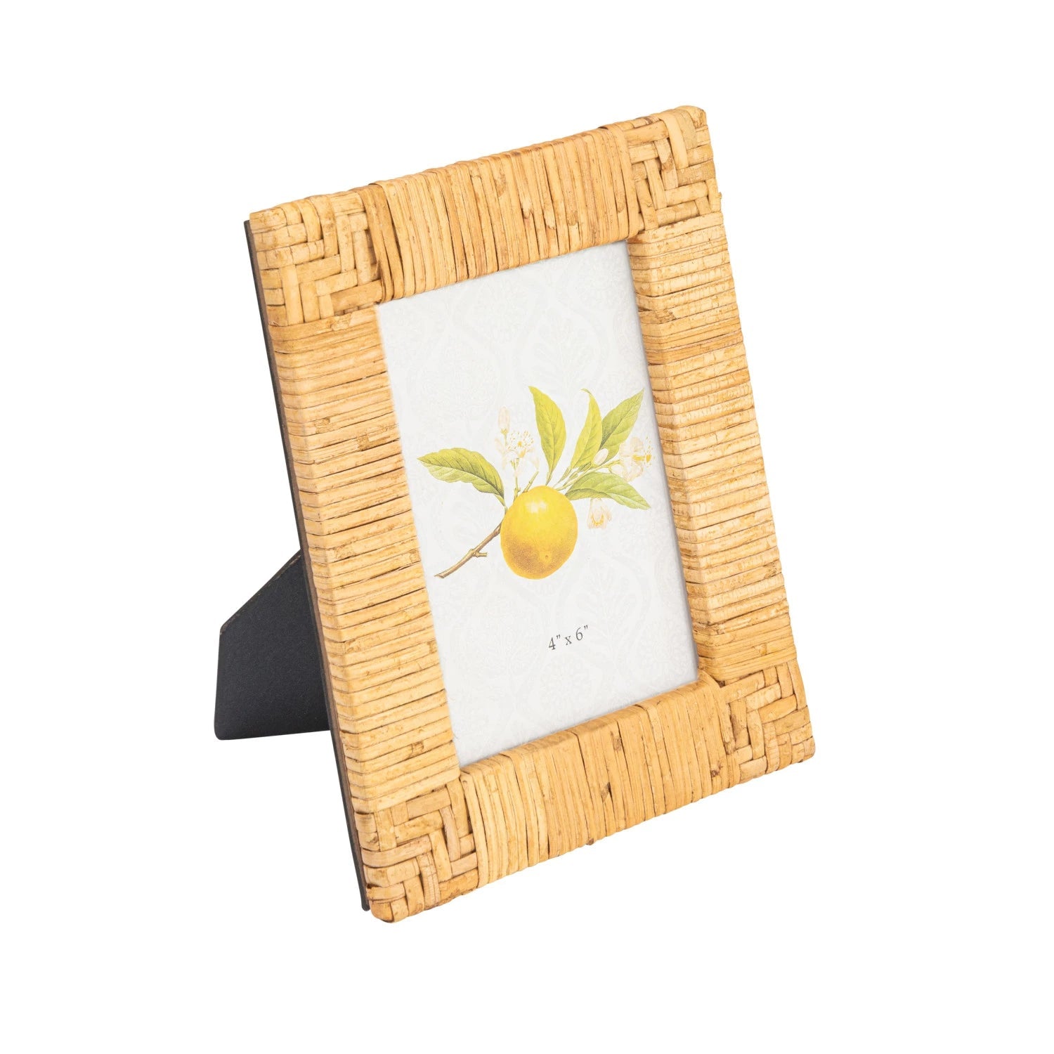 Frame Woven Rattan Natural Holds 4"x 6" by Homeportonline