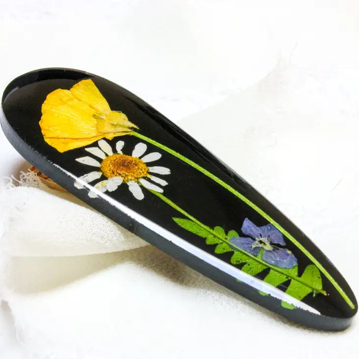Pressed Flower Hair Clip