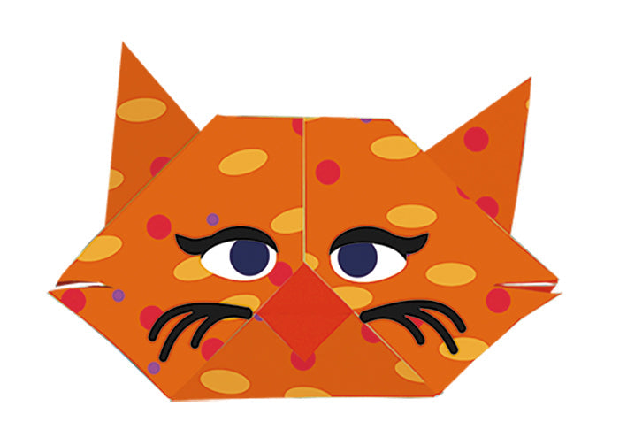 Kids Origami 15cm x 15cm Cats by Homeportonline