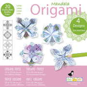 Kids Coloring Origami 15cm x 15cm Lotus Mandala by Homeportonline