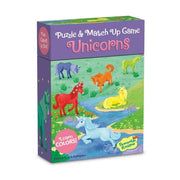 Peaceable Kingdom Unicorn Match Up 3 Games - Build a 24 Piece Floor Puzzle  Play a Matching or Memory Game - 1 to 4 Players - Ages 2+
