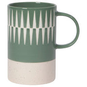 Tall Mug - Etch Stoneware Dishwasher/Microwave Safe 14oz - Jade by Homeportonline