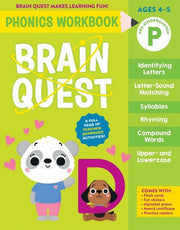 Brain Quest Phonics Workbook: Pre-Kindergarten