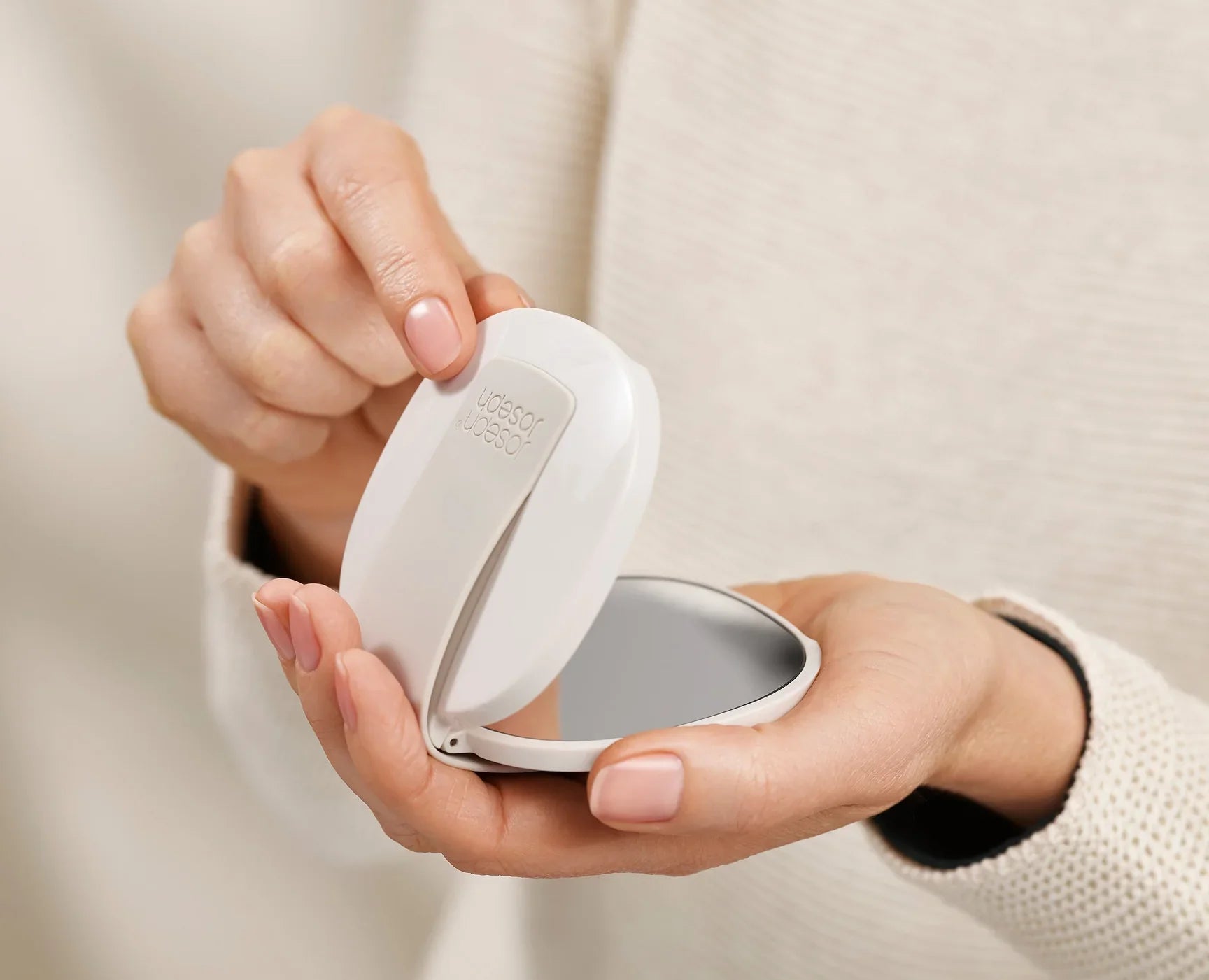 Compact Magnifying Mirror with Strap by Homeportonline